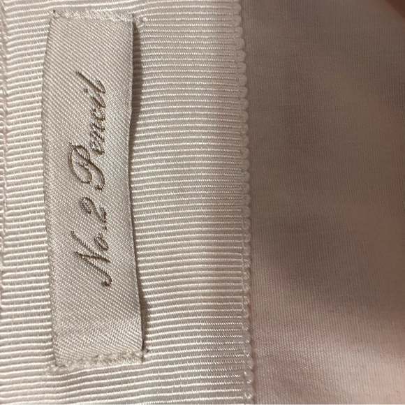 J. Crew Pencil Skirt Size 4 Linen Blend Red White Striped Lined Back Slit(g - Picture 9 of 11